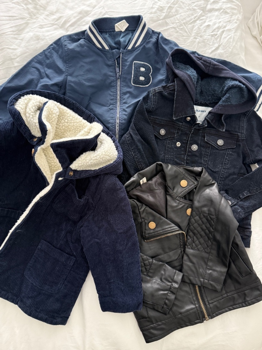 Toddler Jacket Bundle 2T, 24M, Blue, Black